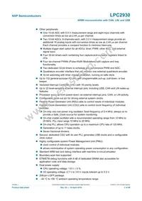 LPC2930FBD208 Datasheet Page 2