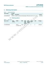 LPC2930FBD208 Datasheet Page 3