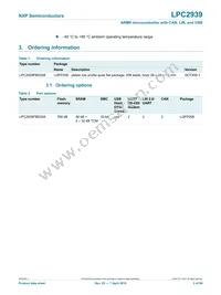 LPC2939FBD208 Datasheet Page 3