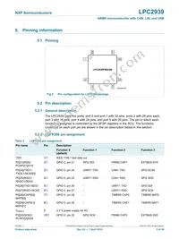LPC2939FBD208 Datasheet Page 5