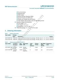 LPC3130FET180 Datasheet Page 2