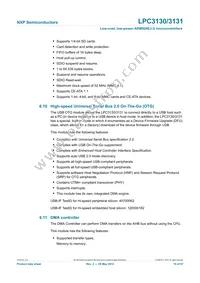 LPC3130FET180 Datasheet Page 19