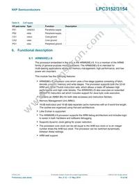 LPC3154FET208 Datasheet Page 15