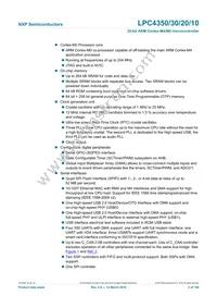 LPC4350FBD208 Datasheet Page 2