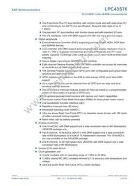 LPC43S70FET256E Datasheet Page 3