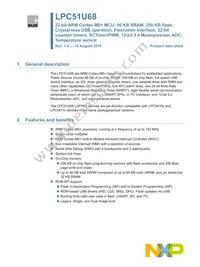 LPC51U68JBD64QL Datasheet Cover