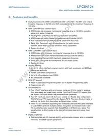 LPC54102J512UK49Z Datasheet Page 2