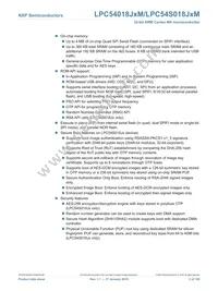 LPC54S018J4MET180E Datasheet Page 2