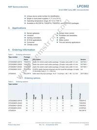 LPC802M001JHI33E Datasheet Page 3