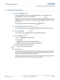 LPC804M101JHI33Y Datasheet Page 16