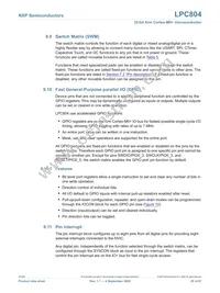 LPC804M101JHI33Y Datasheet Page 20