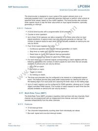 LPC804M101JHI33Y Datasheet Page 23