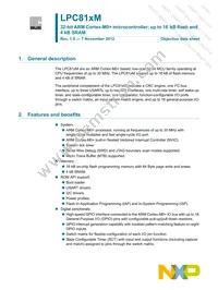 LPC812M101FDH20FP Datasheet Cover