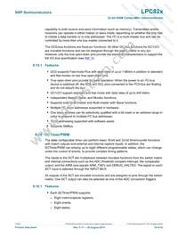 LPC822M101JHI33E Datasheet Page 19