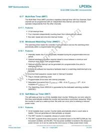 LPC834M101FHI33Y Datasheet Page 21