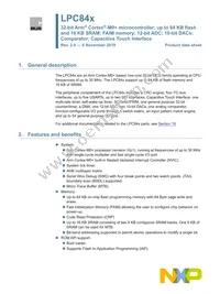 LPC845M301JHI33E Datasheet Cover