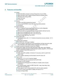 LPC8N04FHI24E Datasheet Page 2