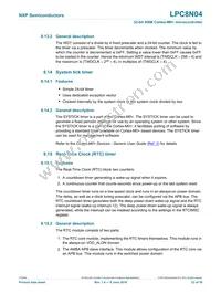 LPC8N04FHI24E Datasheet Page 22