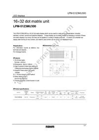 LPM-5123MU300 Datasheet Cover