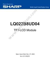 LQ022B8UD04 Cover
