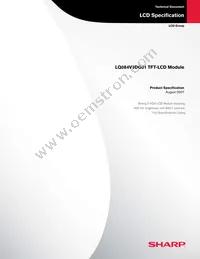 LQ084V3DG01 Datasheet Cover