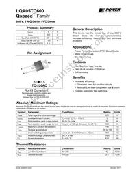 LQA05TC600 Datasheet Cover