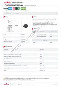 LQH3NPN330MG0L Datasheet Cover