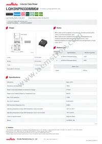 LQH3NPN330MM0L Datasheet Cover