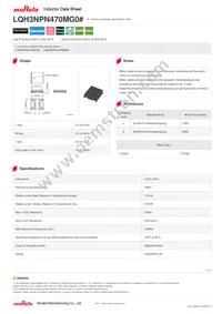 LQH3NPN470MG0L Datasheet Cover