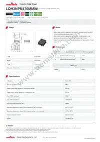 LQH3NPN470MM0L Datasheet Cover