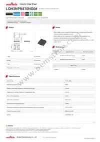 LQH3NPN470NG0L Datasheet Cover