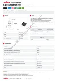 LQH3NPN470NJ0L Datasheet Cover