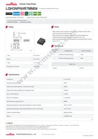 LQH3NPN4R7MM0L Datasheet Cover