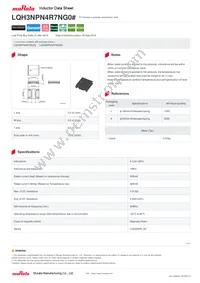 LQH3NPN4R7NG0L Datasheet Cover