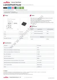 LQH3NPN4R7NJ0L Datasheet Cover