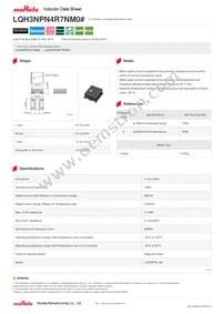 LQH3NPN4R7NM0L Datasheet Cover