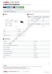 LQM31PN1R0MC0L Datasheet Cover