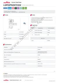 LQP03PN2N7C02D Datasheet Cover