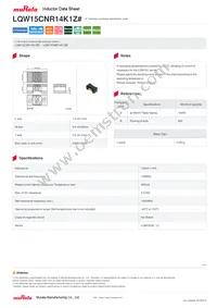 LQW15CNR14K1ZD Datasheet Cover