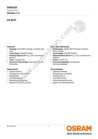 LR A67F-U2AB-1-1-30-R33-Z Datasheet Cover