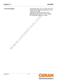 LR CPDP-JTKQ-1-0-350-R18-XX Datasheet Page 12