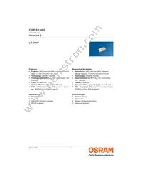 LR QH9F-P2R1-1 Datasheet Cover