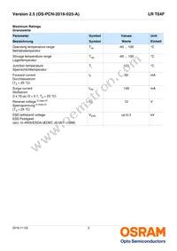 LR T64F-BBDB-1-1 Datasheet Page 3