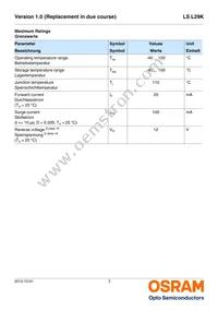 LS L29K-G1H2-1-Z Datasheet Page 3