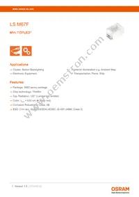 LS M67F-T2V1-1-G3R3-20-R18-Z Datasheet Cover