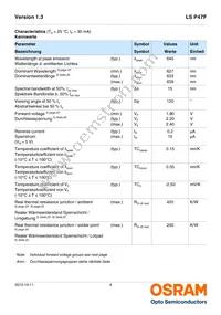 LS P47F-U1AA-1-1-Z Datasheet Page 4