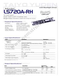 LS720A-RH Datasheet Cover