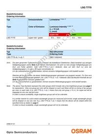 LSG T770-JL-1-0+JL-1-0-10-R18-Z Datasheet Page 2