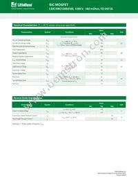 LSIC1MO120E0160 Datasheet Page 3