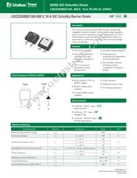 LSIC2SD065C16A Datasheet Cover